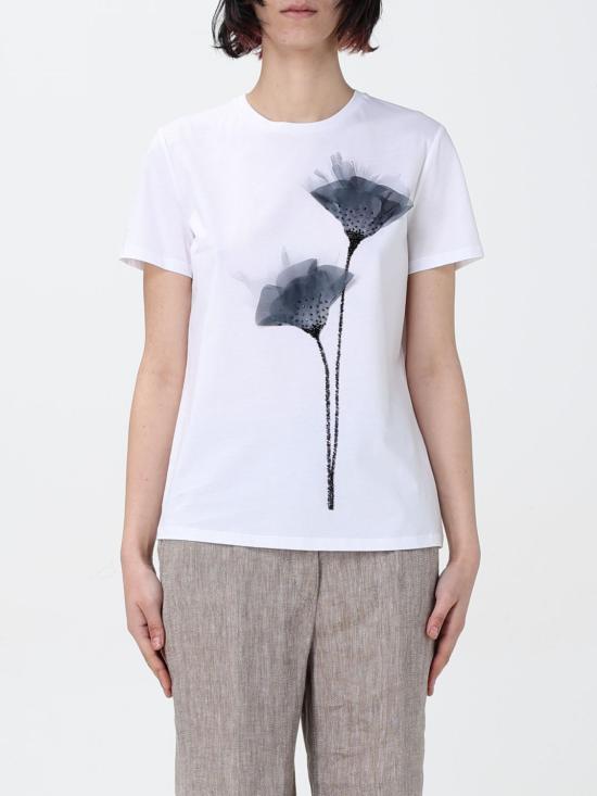 25SS 막스마라 스튜디오 반팔 티셔츠 2516941014600 014 White