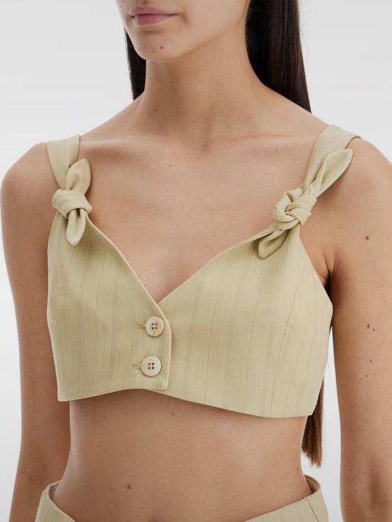 24FW 가니 민소매 티셔츠 F9259 299 Sand - GANNI