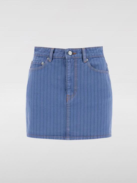 24FW 가니 숏 스커트 J1504 083 Blue - GANNI