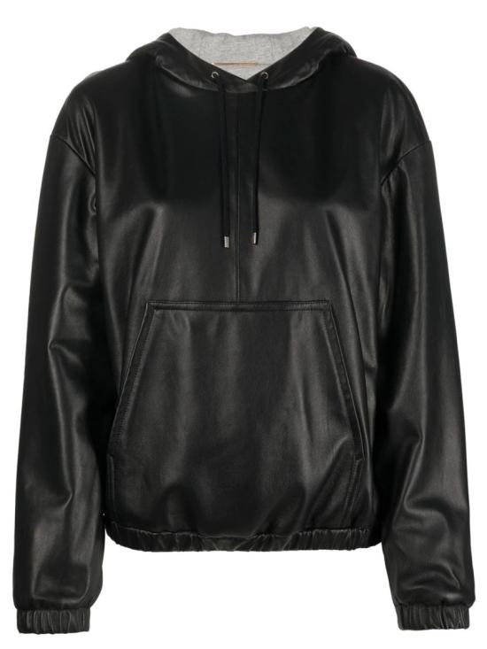 23SS 생로랑 후드 티셔츠 711929YCBH2 1000 Black
