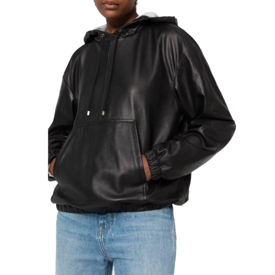 23SS 생로랑 후드 티셔츠 711929YCBH2 1000 Black - SAINT LAURENT