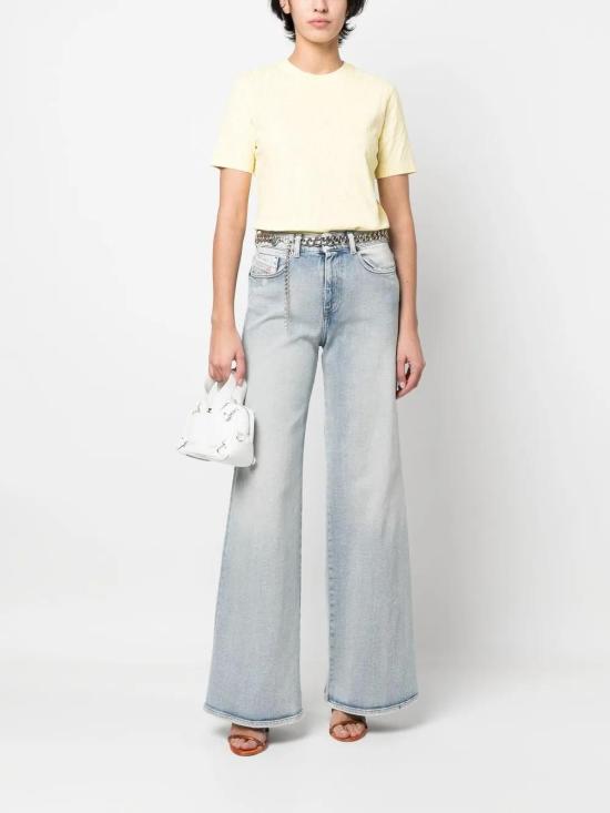  디젤 반팔 티셔츠 A096440PATI yellow - DIESEL