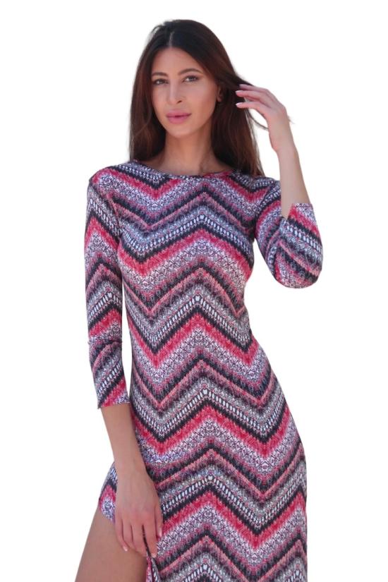 25SS Hawa Made From Love 롱 원피스 아야나 드레스 기하학적 레드