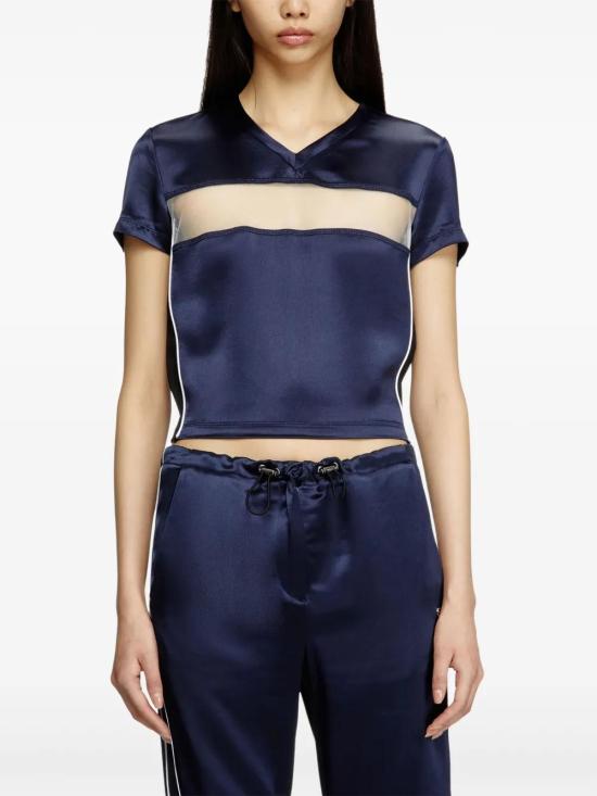  디젤 반팔 티셔츠 A167400IKAJ blue - DIESEL