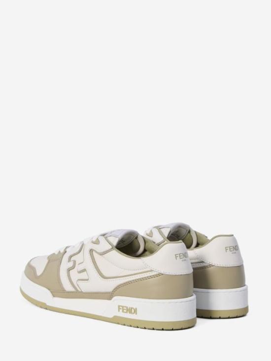  펜디 매치 레더 로우탑 스니커즈 7E1643 AOMN F1RT4 WHITE DOM - FENDI