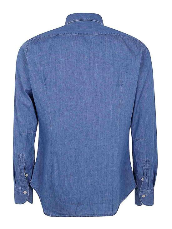  틴토리아 매테이 954 데님 셔츠 RLANM2UZ2 Blue - TINTORIA MATTEI 954