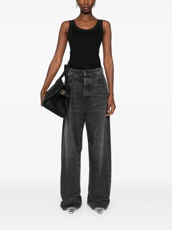  파비아나 필리피 민소매 티셔츠 JED214F395I9360000 black - FABIANA FILIPPI