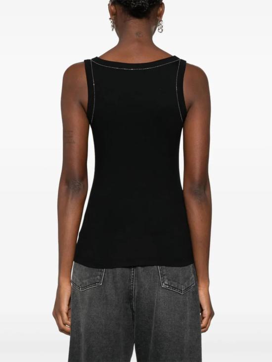  파비아나 필리피 민소매 티셔츠 JED214F395I9360000 black - FABIANA FILIPPI