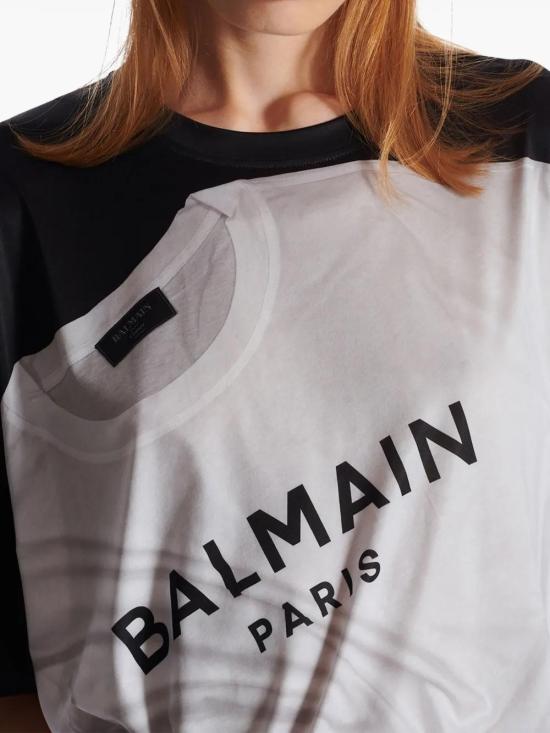  발망 반팔 티셔츠 EF1EG110GE37 black - BALMAIN