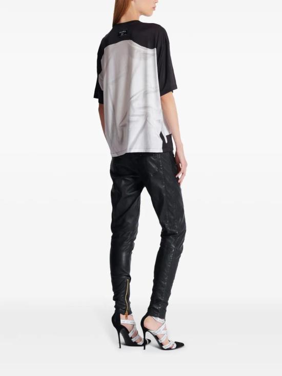  발망 반팔 티셔츠 EF1EG110GE37 black - BALMAIN