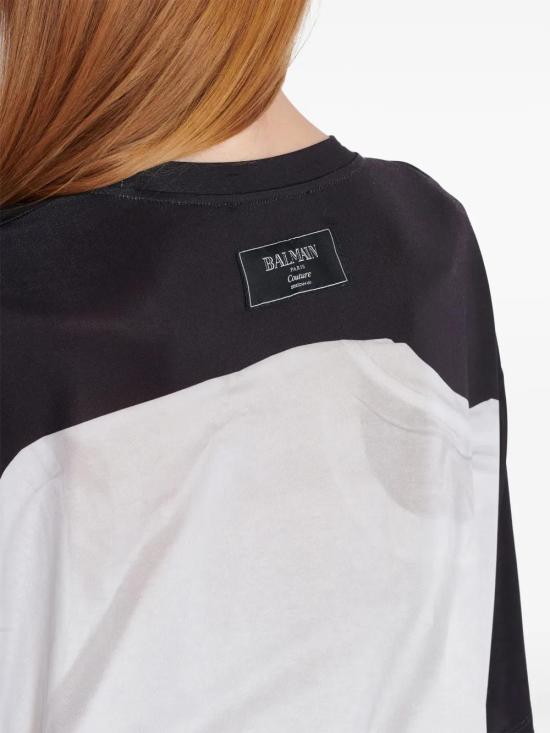 발망 반팔 티셔츠 EF1EG110GE37 black - BALMAIN