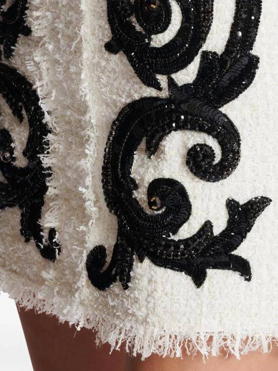  발망 미디 스커트 CF1LB432PC20 - BALMAIN