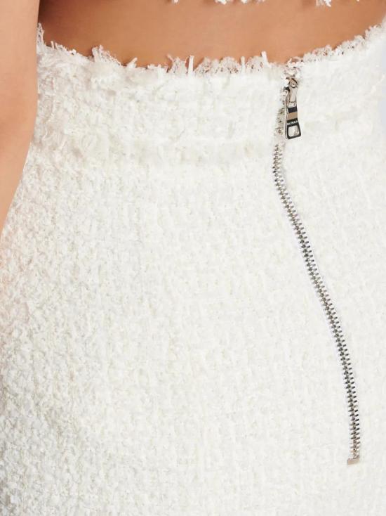  발망 미디 스커트 CF1LB432PC20 - BALMAIN