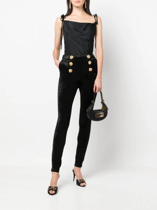  발망 스트레이트 팬츠 YF1PD022JD35 - BALMAIN