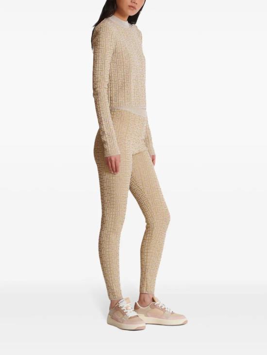  발망 반팔 티셔츠 DF2AR910KH69GFM beige - BALMAIN