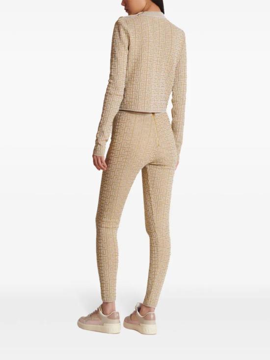  발망 반팔 티셔츠 DF2AR910KH69GFM beige - BALMAIN