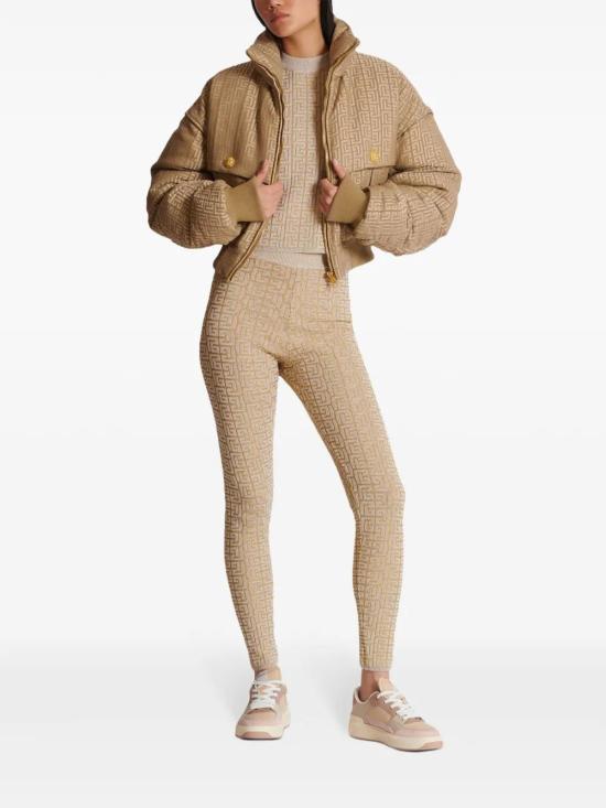  발망 반팔 티셔츠 DF2AR910KH69GFM beige - BALMAIN