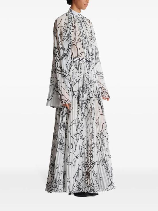  발망 미디 스커트 DFALE537XJ73 white - BALMAIN