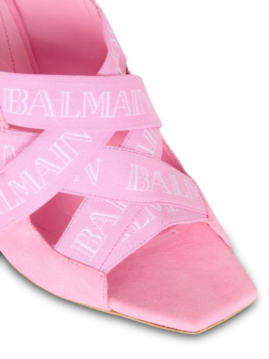  발망 뮬/슬리퍼 CN0UR003LELV pink - BALMAIN