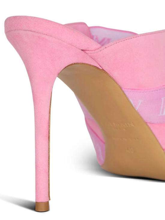  발망 뮬/슬리퍼 CN0UR003LELV pink - BALMAIN