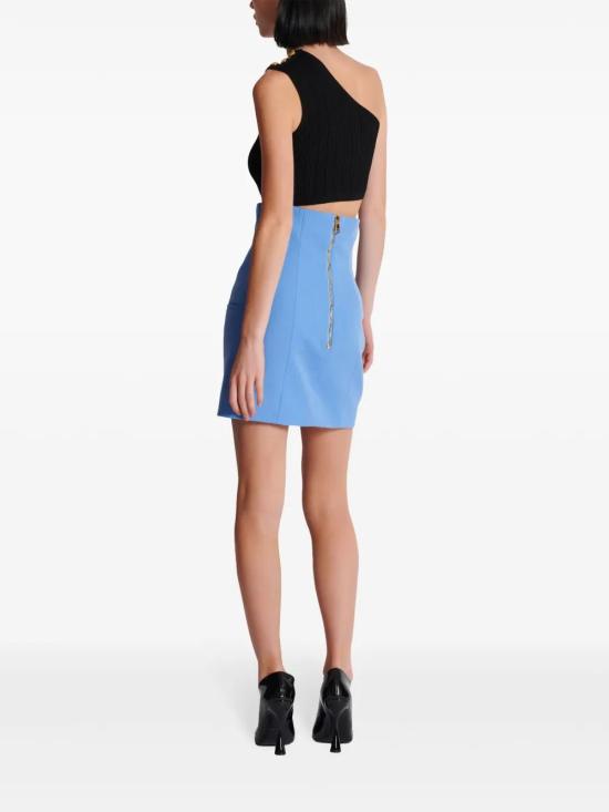  발망 미디 스커트 CF0LB027WC09 - BALMAIN