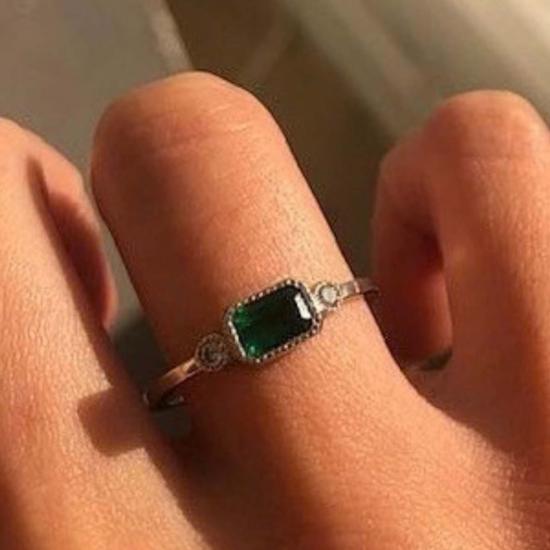  제니 권 디자인스 반지 제니 권, 에메랄드 렉시 링 디자인 - JENNIE KWON DESIGNS