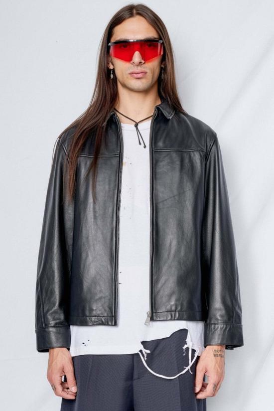  어셈블리 뉴욕 가죽 자켓 어셈블리 블랙 가죽 지퍼 재킷