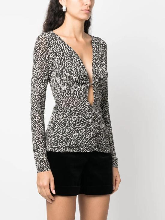  이자벨마랑 긴팔 티셔츠 HT0248FAA3K41I black - ISABEL MARANT