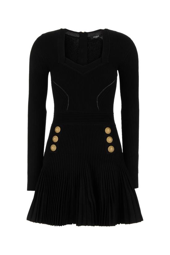  발망 숏 원피스 BF0R9936KF24 0PA NOIR