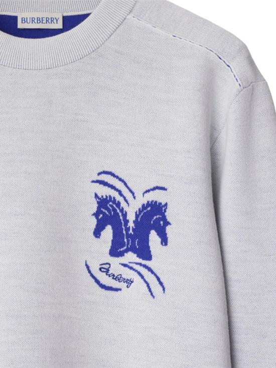  버버리 스웨터 8098819 snow - BURBERRY