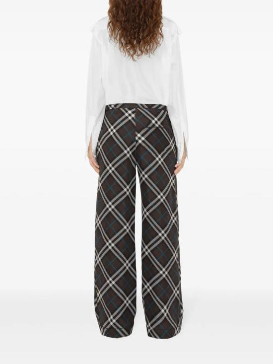  버버리 스트레이트 팬츠 8095165 dark brown - BURBERRY