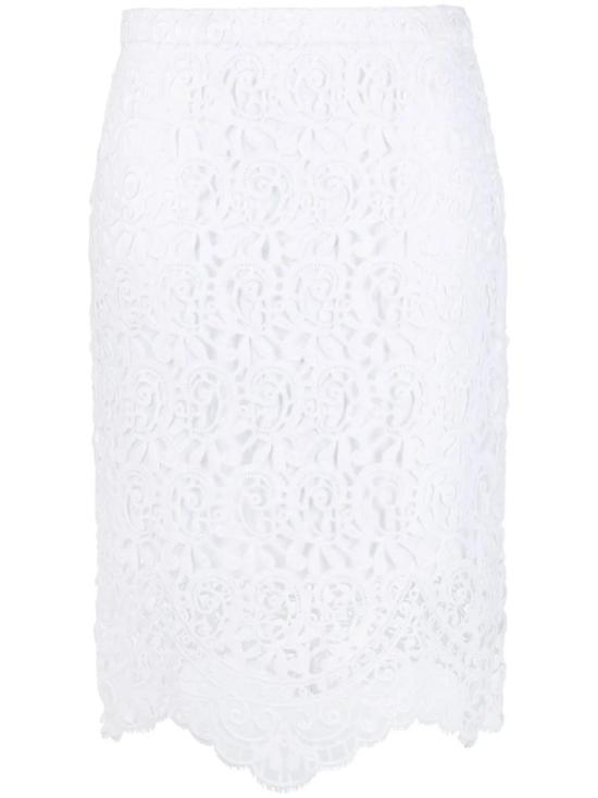  버버리 미디 스커트 8069639 white