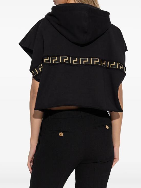  베르사체 후드 티셔츠 10158831A11144 black - VERSACE
