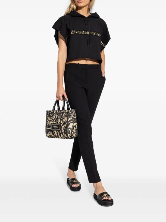  베르사체 후드 티셔츠 10158831A11144 black - VERSACE