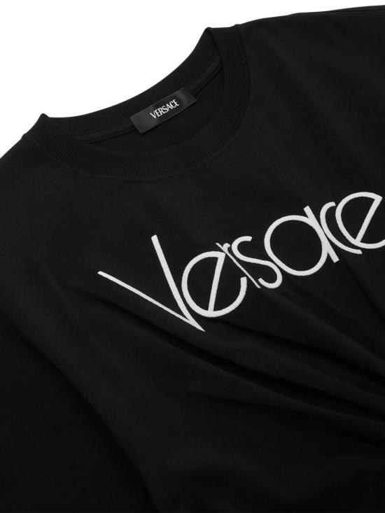  베르사체 반팔 티셔츠 10189711A13610 black - VERSACE