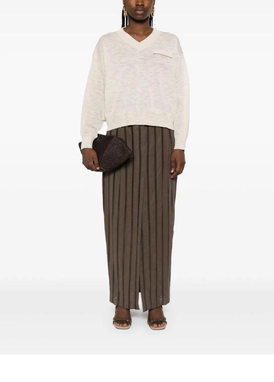 25SS 브루넬로 쿠치넬리 니트웨어 M8Q202912 C6894 NATURALE - BRUNELLO CUCINELLI