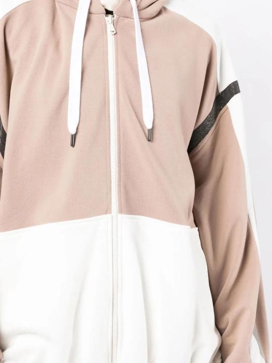  브루넬로 쿠치넬리 후드 티셔츠 MP05NSG306CKB60 ivory - BRUNELLO CUCINELLI