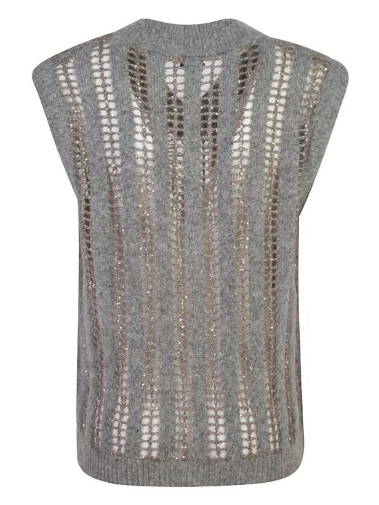  브루넬로 쿠치넬리 민소매 티셔츠 MCM510602CYT56 grey - BRUNELLO CUCINELLI