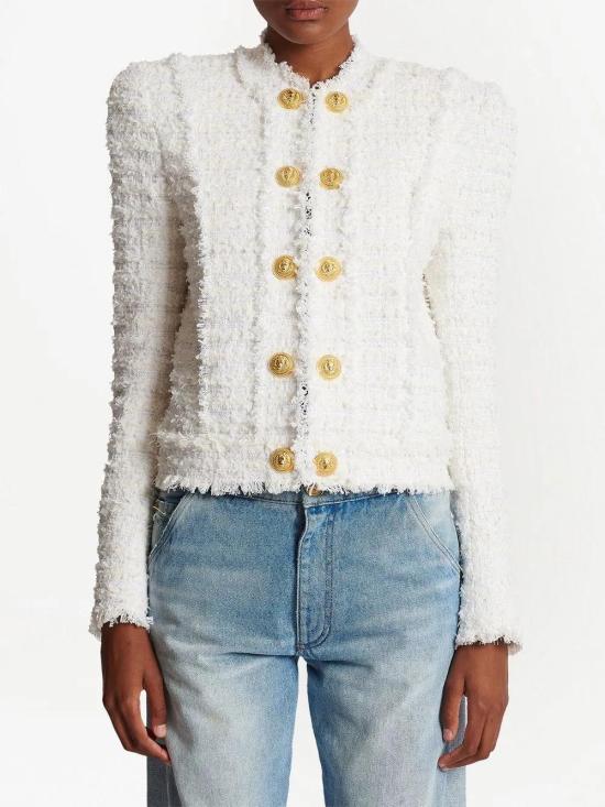  발망 자켓 AF1SK318XE36 white - BALMAIN