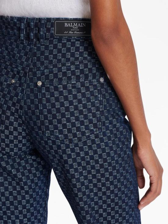  발망 데님 팬츠 BF0MI020DD80 - BALMAIN