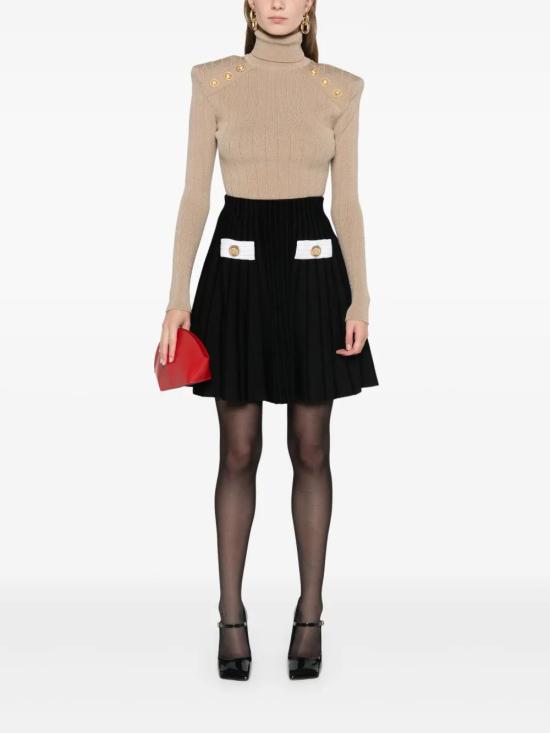  발망 숏 스커트 DF0LB928KH63 - BALMAIN