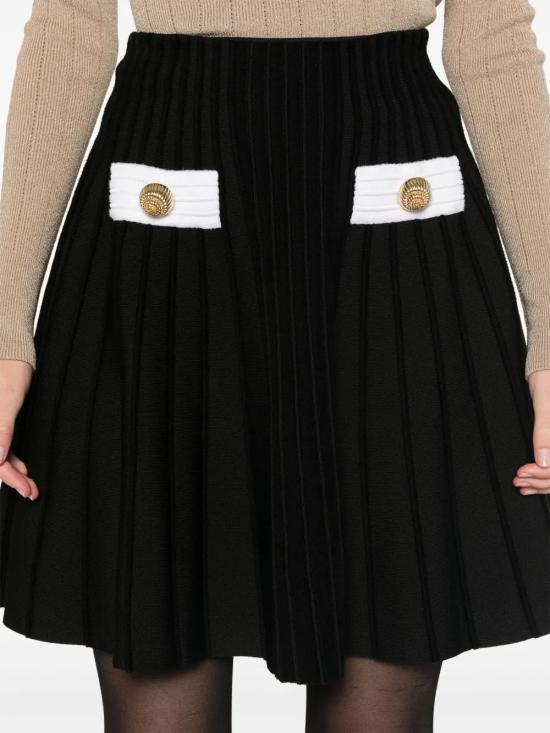  발망 숏 스커트 DF0LB928KH63 - BALMAIN