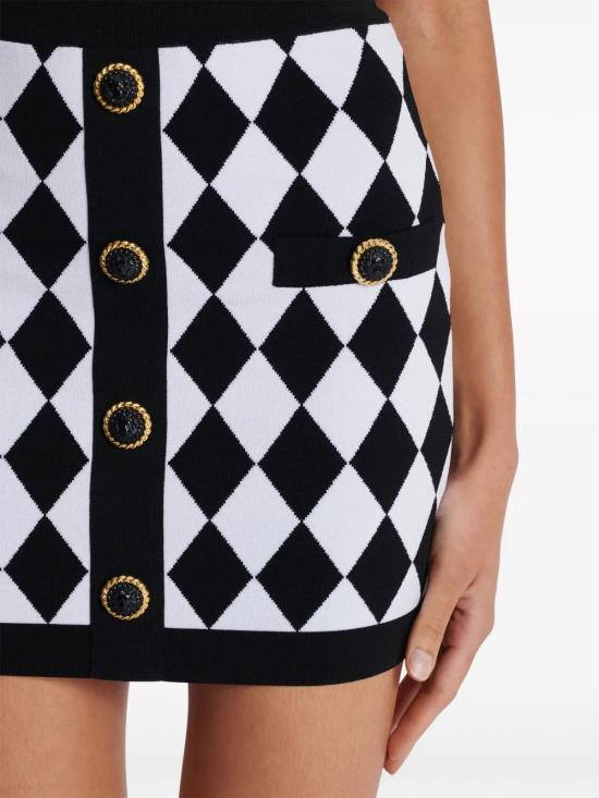  발망 숏 스커트 DF1LB292KG66 - BALMAIN