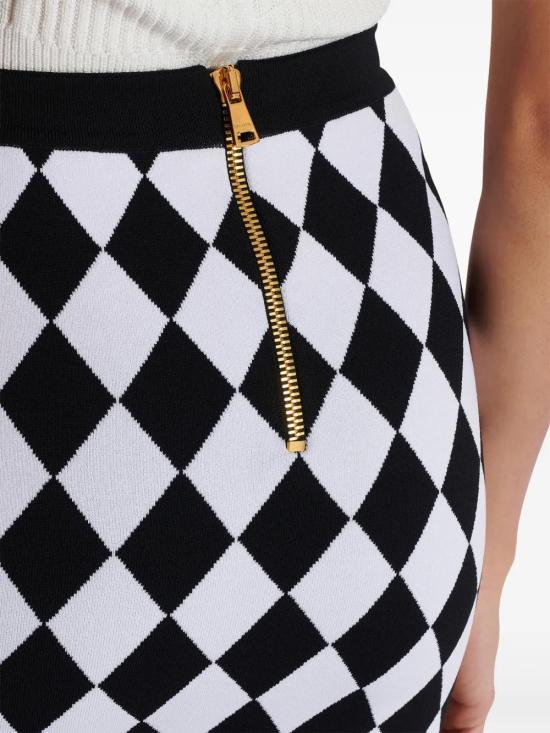  발망 숏 스커트 DF1LB292KG66 - BALMAIN