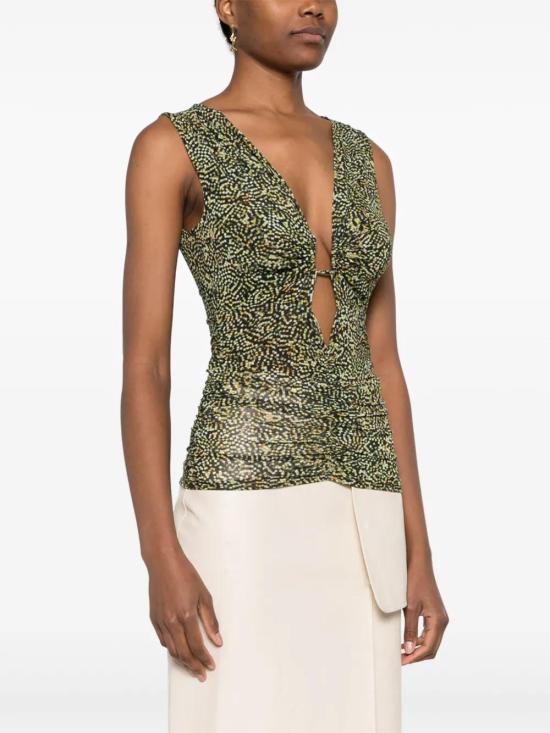  이자벨마랑 민소매 티셔츠 HT0384FAB1K02I green - ISABEL MARANT