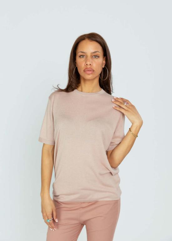  Brazeau Tricot 반팔 티셔츠 브라조 트리코 빅 티슈 니트 티셔츠 듄 - OTHER BRANDS