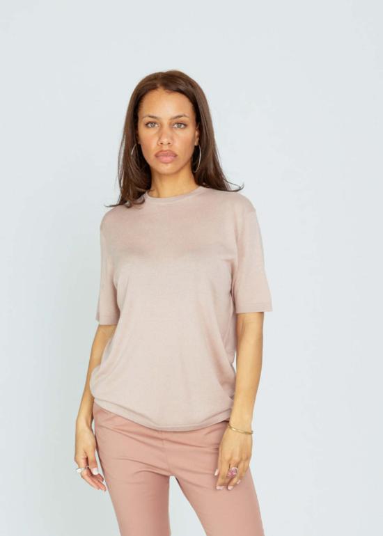  Brazeau Tricot 반팔 티셔츠 브라조 트리코 빅 티슈 니트 티셔츠 듄 - OTHER BRANDS