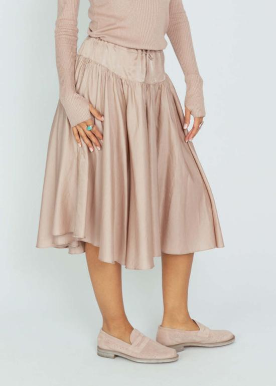  브라조 트리콧 미디 스커트 브라조 트리코 발레 스커트 클레이 - BRAZEAU TRICOT