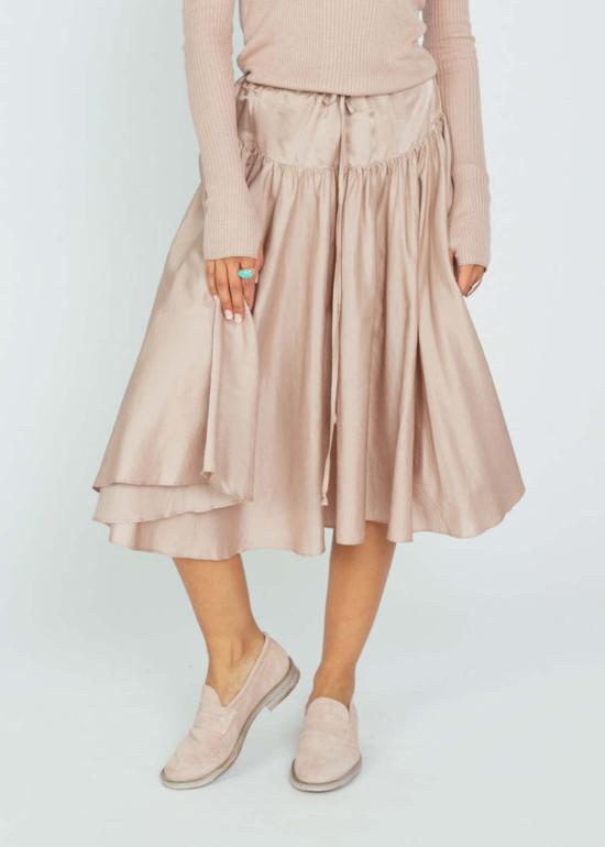  브라조 트리콧 미디 스커트 브라조 트리코 발레 스커트 클레이 - BRAZEAU TRICOT