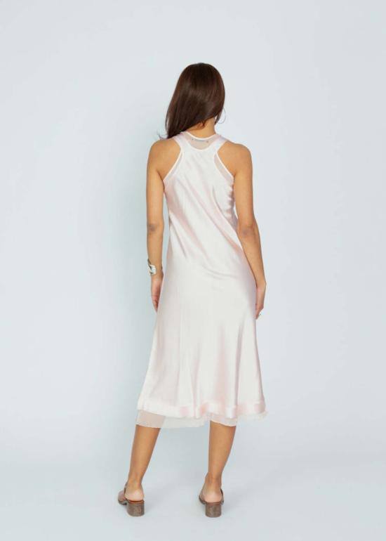  Brazeau Tricot 롱 원피스 브라조 트리코 레이서 백 실크 드레스 솔트 - BRAZEAU TRICOT